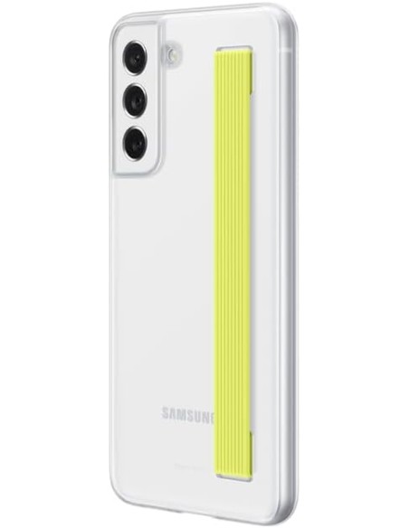 Funda Clear Strap para Samsung Galaxy S21 FE 5G Transparente Blanca Modelo EF-XG990CW