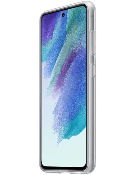 Funda Clear Strap para Samsung Galaxy S21 FE 5G Transparente Blanca Modelo EF-XG990CW