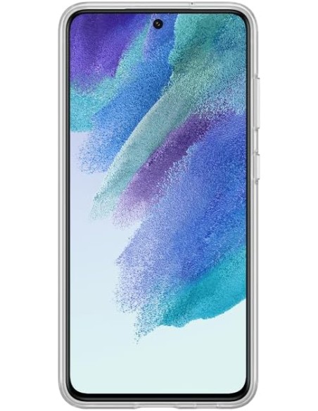 Funda Clear Strap para Samsung Galaxy S21 FE 5G Transparente Blanca Modelo EF-XG990CW