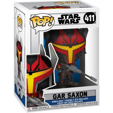 Funko Pop! Star Wars Guerras de Clones  Gar Saxon Modelo 411 | 52024