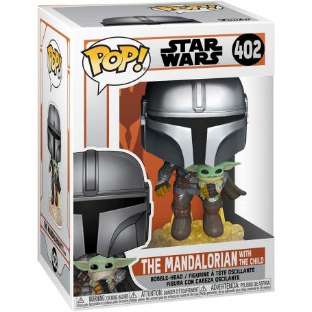 Figura Funko Pop! Star Wars The Mandalorian Mandalorian con El niño Modelo 402 | 50959