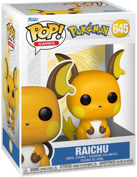 Figura Funko Pop! Juegos Pokémon Raichu Modelo 645 | 74230