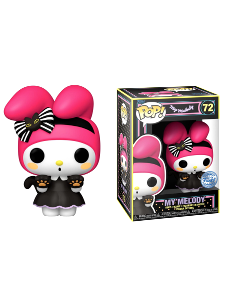Figura Funko Pop! Animación My Melody (Sanrio) Modelo 72 | 73987 Black Light Edición Especial