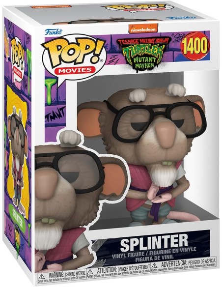 Figura Funko Pop! Nickelodeon Comic Teenage Mutant Tortugas Ninja Splinter Modelo 1400 | 72342