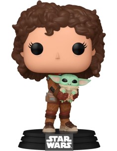 Figura Funko Pop! Star Wars Peli Motto con Grogu Modelo...