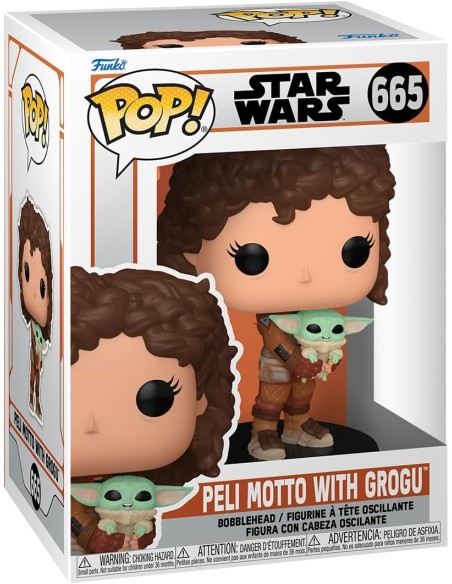 Figura Funko Pop! Star Wars Peli Motto con Grogu Modelo 665 | 76552