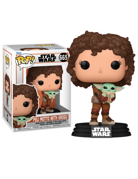 Figura Funko Pop! Star Wars Peli Motto con Grogu Modelo 665 | 76552