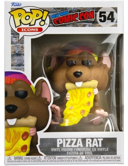 Figura Funko Pop! Iconos New York Comic Con Pizza Rat Modelo 54 | 58617