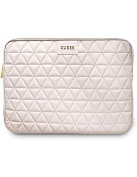 Funda Guess Acolchada para portátil y tablet de 13" color Rosa GUCS13QLPK