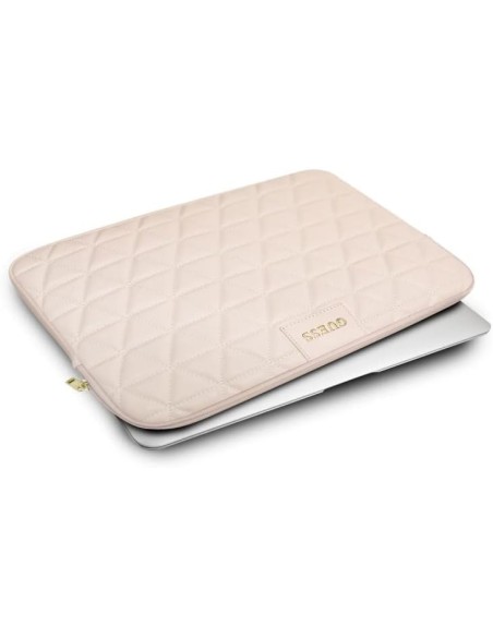 Funda Guess Acolchada para portátil y tablet de 13" color Rosa GUCS13QLPK