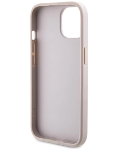 Funda Rígida Guess diseño 4G para Apple iPhone 15 |14 | 13 Color Rosa GUHCP15SG4GLPI