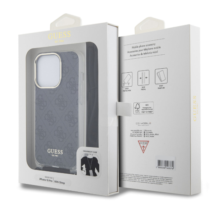 Funda Guess en Silicona diseño 4G con Cordón...