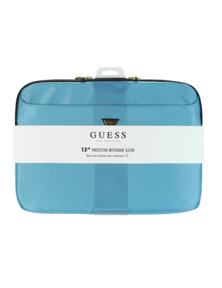 Funda Guess para portátil y tablet 13" color Verde en Nylon GUCS13NTMLLB
