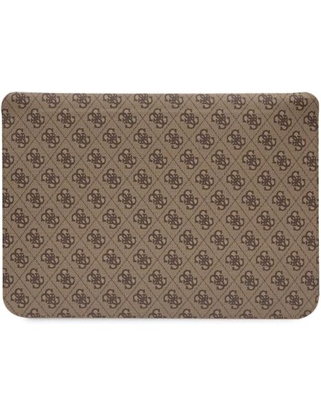 Funda Guess para portátil y tablet de 14" diseño 4G color Marrón estampado de Rayas GUCS14P4RPSW
