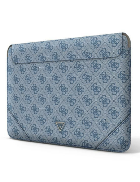 Funda Guess para portátil y tablet de 14" diseño 4G color Azul con logo GUCS14P4TB