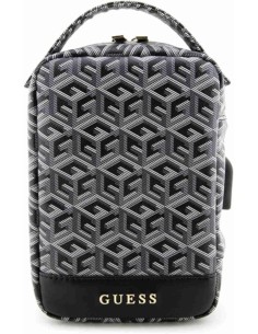 Bolso Organizador Guess Modelo GCube Stripe color Negro...