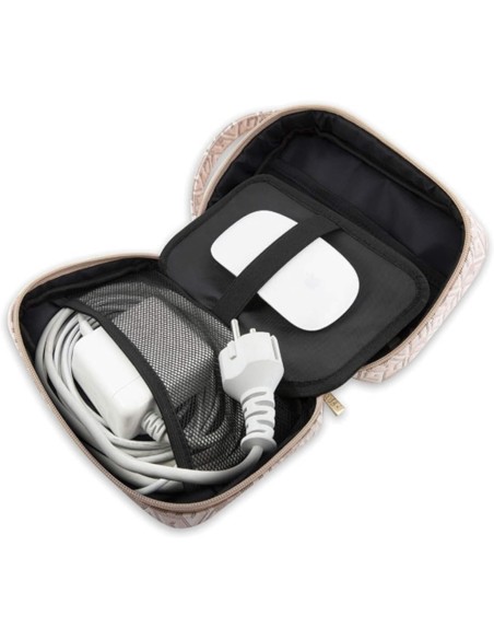 Bolso Organizador Guess Modelo GCube Stripe color Rosa GUHBHGCFSEP