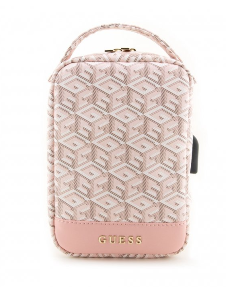 Bolso Organizador Guess Modelo GCube Stripe color Rosa GUHBHGCFSEP