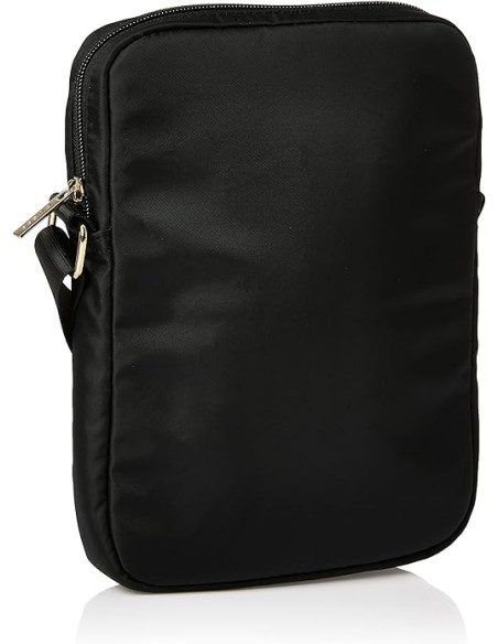 Funda Bolso Guess para tablet 10" Modelo Nylon color Negro con logo triángulo GUTB10NTMLBK