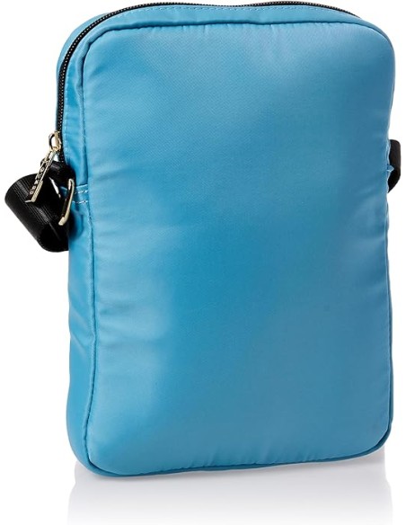 Funda Bolso Guess para tablet 10" Modelo Nylon color Azul con logo triángulo GUTB10NTMLLB