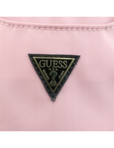 Funda Bolso Guess para Teléfono Modelo Nylon color Rosa con logo triángulo GUPBNTMLLP