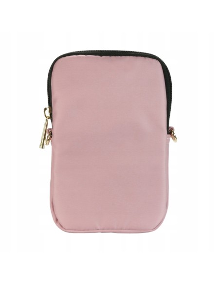 Funda Bolso Guess para Teléfono Modelo Nylon color Rosa con logo triángulo GUPBNTMLLP