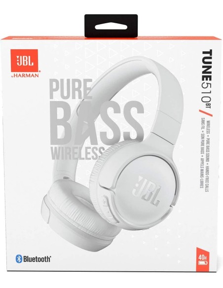 Auriculares Inalámbricos JBL Harman Tune 510BT color Blanco