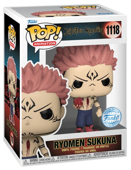 Figura Funko Pop! Animación Jujutsu Kaisen Ryomen Sukuna Modelo 1118 | 62648 Edición Especial Funko
