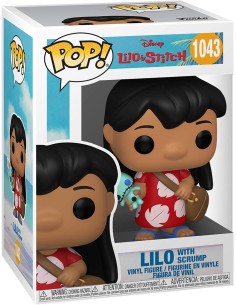 Figura Funko Pop! Disney Lilo y Stitch Lilo con Scrump... 2