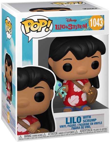 Figura Funko Pop! Disney Lilo y Stitch Lilo con Scrump Modelo 1043| 55614