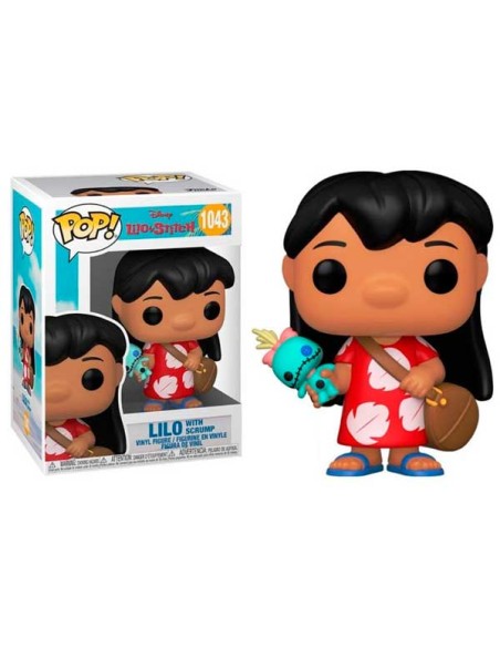 Figura Funko Pop! Disney Lilo y Stitch Lilo con Scrump Modelo 1043| 55614