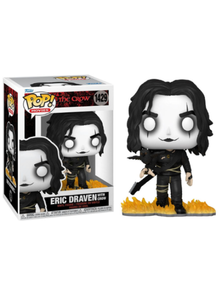 Figura Funko Pop! Películas El Cuervo Eric Draven con Cuervo Modelo 1429 | 72380