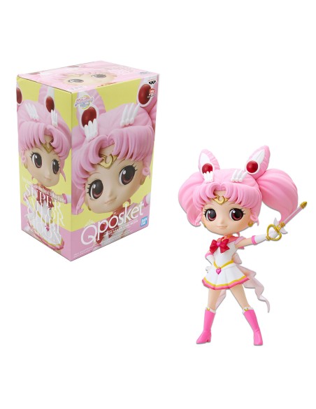 Figura Banpresto Q Posket Sailor Moon Súper Sailor Chibi Moon Modelo BP17564