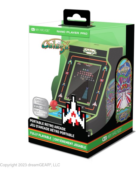 Consola Retro My Arcade Nano Player 2 Juegos  Galaga/Galaxian 4,5" Modelo ‎DGUNL-4197