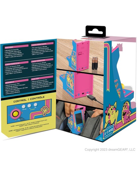 Consola Retro My Arcade Nano Player Ms Pac-Man 4,5" Modelo ‎DGUNL-7023