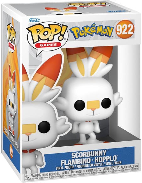 Figura Funko Pop! Juegos Pokémon Scorbunny Modelo 922 | 69081