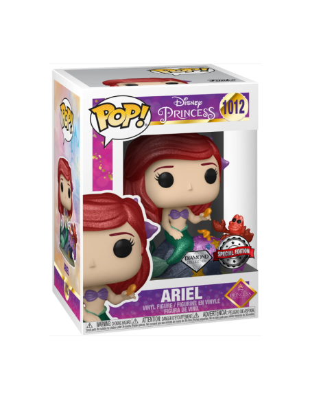 Figura Funko Pop! Disney La Sirenita Ariel Modelo 1012 | 56783 Edición Especial Diamond Collection