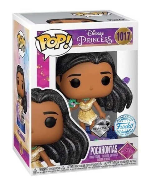 Figura Funko Pop! Princesas Disney Pocahontas Modelo 1017 | 63200 Edición Especial Diamond Collection
