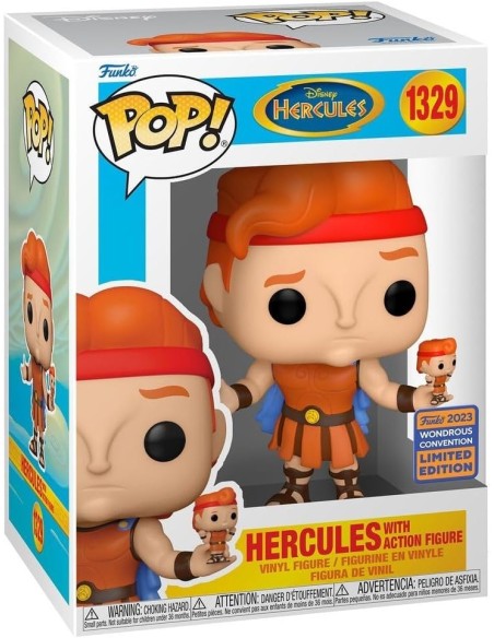 Figura Funko Pop! Disney Hércules Modelo 1329 | 69370 Edición Limitada Convención Wondrous 2023