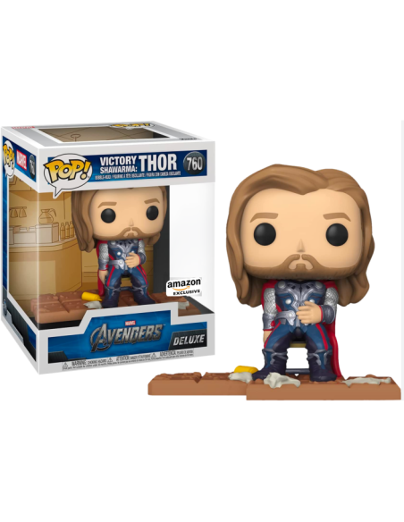 Figura Funko Pop! Marvel Avengers Deluxe Victory Shawarma Thor Modelo 760 | 54328 Edición Exclusiva
