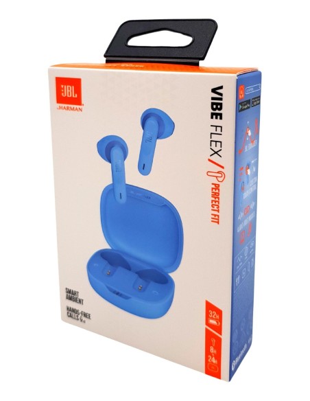 Auriculares JBL Inalámbricos Modelo Vibe Flex Color Azul