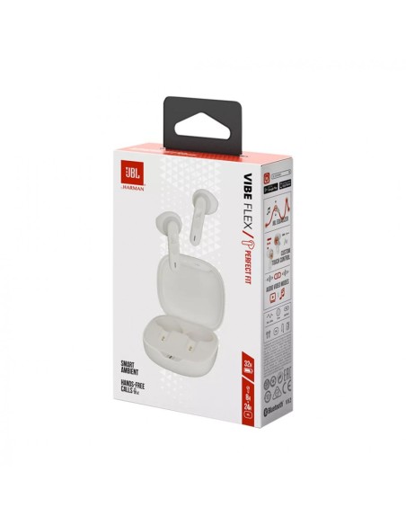 Auriculares JBL Inalámbricos Modelo Vibe Flex Color Blanco