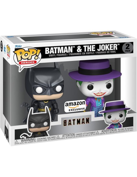 Figura Funko Pop! DC Héroes Batman & Joker Pack-2 | 62480 Edición Exclusiva