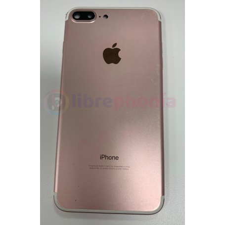 Chasis Tapa Apple Original Para iPhone 7 Plus Oro Rosa Usado Sin Componentes