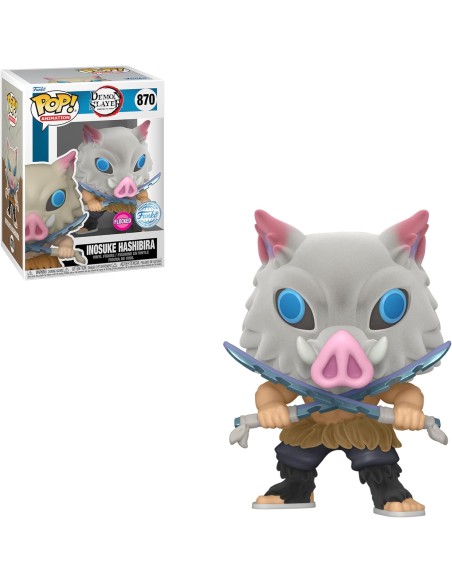 Figura Funko Pop! Animación Demon Slayer Inosuke Hashibira Modelo 875 | 40621 Edición Especial Flocked