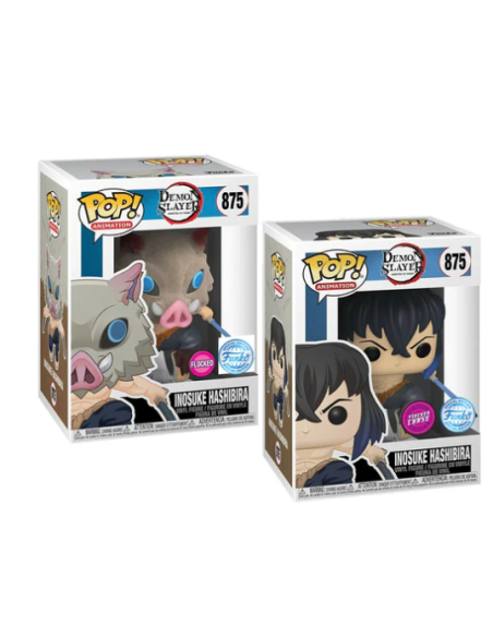 Figura Funko Pop! Animación Demon Slayer Inosuke Hashibira Modelo 875 | 40621 Edición Especial Chase Flocked