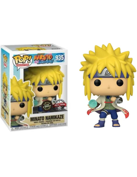Figura Funko Pop! Animación Naruto Minato Namikaze Modelo 935 | 36441 Edición Especial de Funko Chase Brilla en la Oscuridad