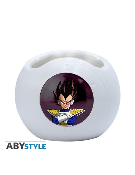Taza Mágica de Cerámica Abystyle Bola de Dragón Z Modelo Cápsula Espacial Vegeta