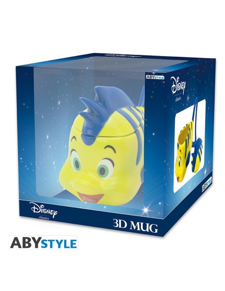 Taza de Cerámica Abystyle Disney La Sirenita Modelo Flounder