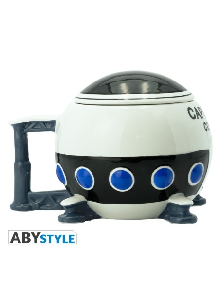 Taza de Cerámica Abystyle Bola de Dragón Z Modelo Cápsula Corp. Espacial